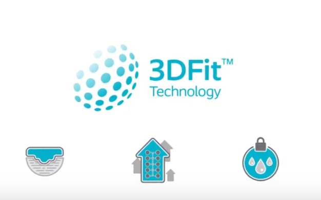 Se, hvordan Biatain Silicone 3DFit® Technology udfylder hulrum og forhindrer ophobning af ekssudat. 